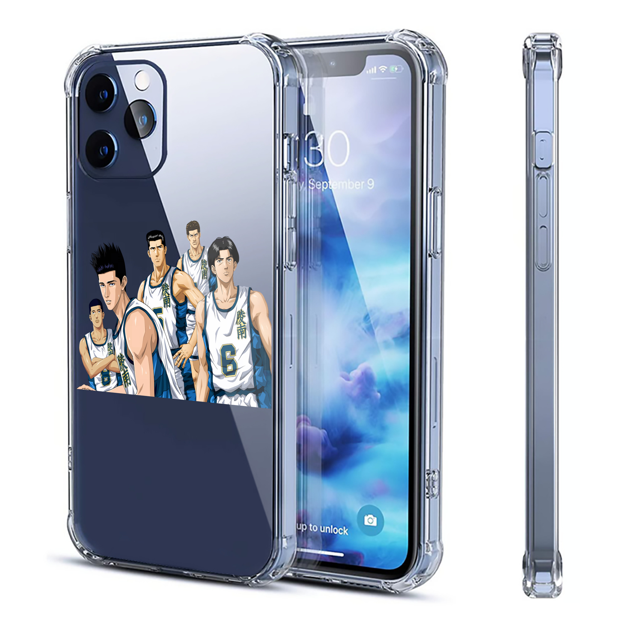 （画像用） SLAM DUNK／スラムダンク 【iPhone 12シリーズ対応】透明スマホケース（クリアソフトケース）